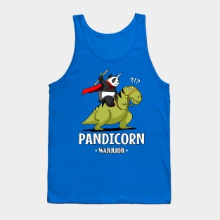 Pandicorn Panda Riding T-Rex Dinosaur Tank Top